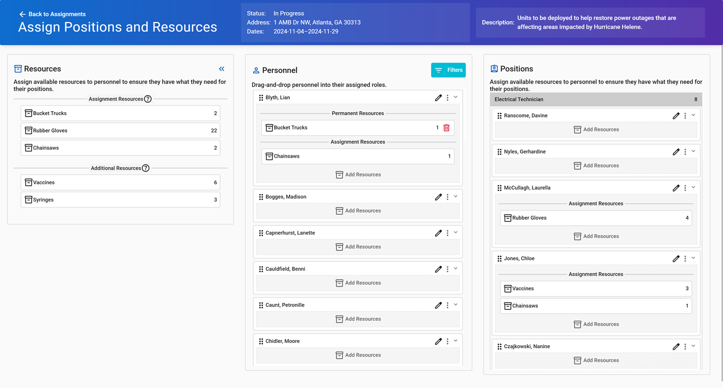 Workforce Managemnt Assign Team members